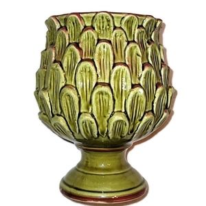 VTG Caffco ceramic vase pot green made in Japan